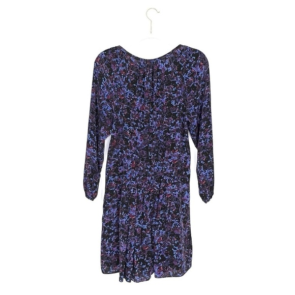 Rebecca Taylor Silk Dress Bouquet Rhapsody Size 8 Floral Long-Sleeve EUC - Picture 3 of 8